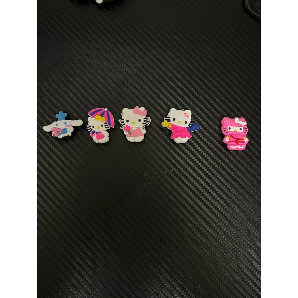 Cute Hello Kitty themed croc charms 5pc 9